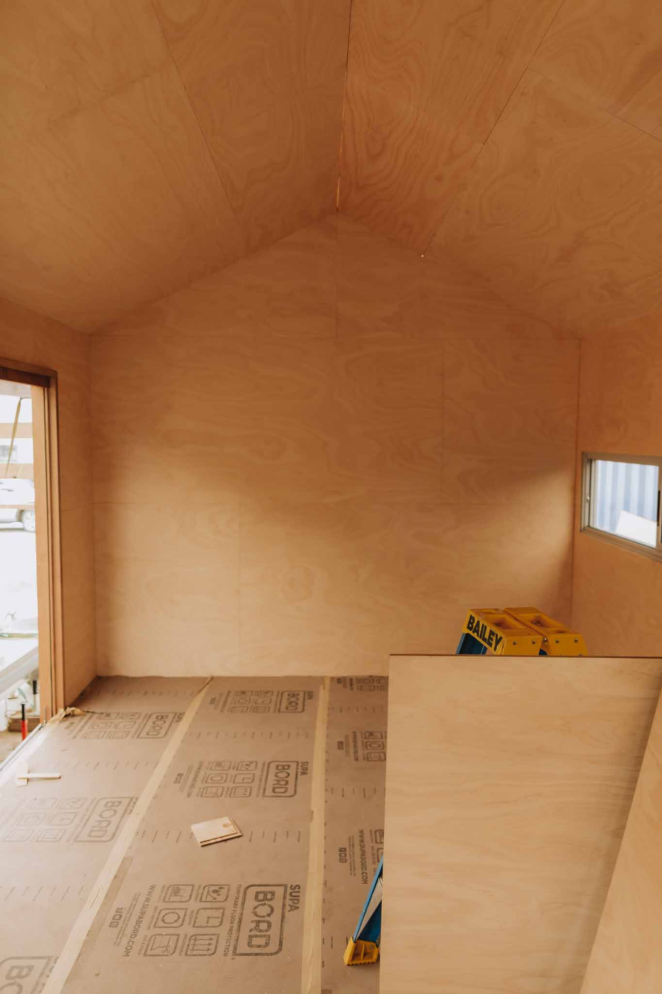 Plywood Cabin Interior by Zinc Studio
