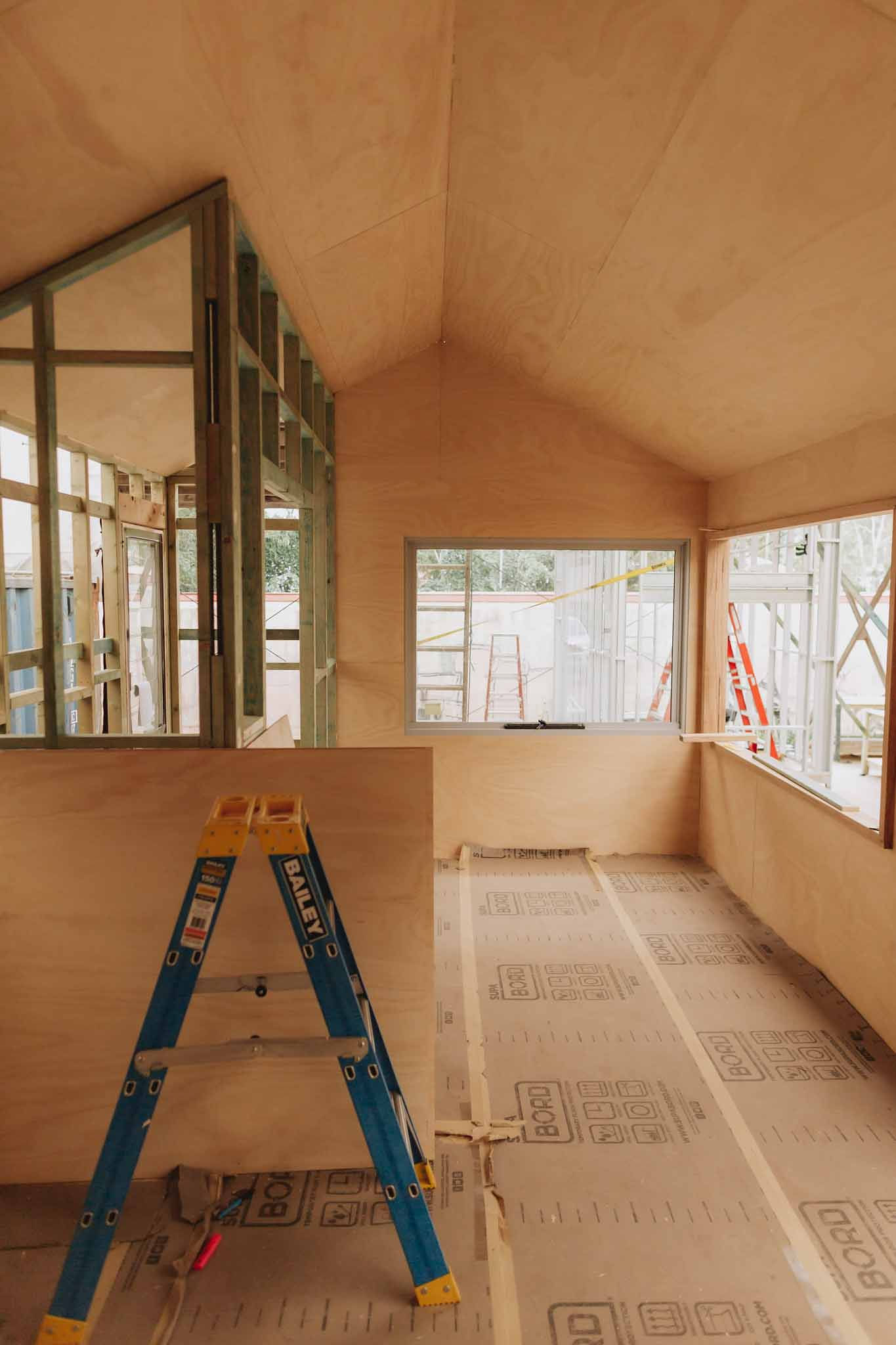 Plywood Cabin Interior by Zinc Studio